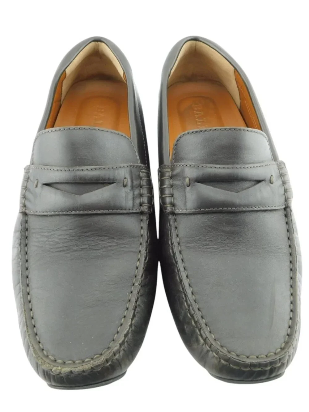 BALLY Brown Leather Driving Moc Slip-on Penny Loafers Shoes 8.5 US / 7.5 UK
